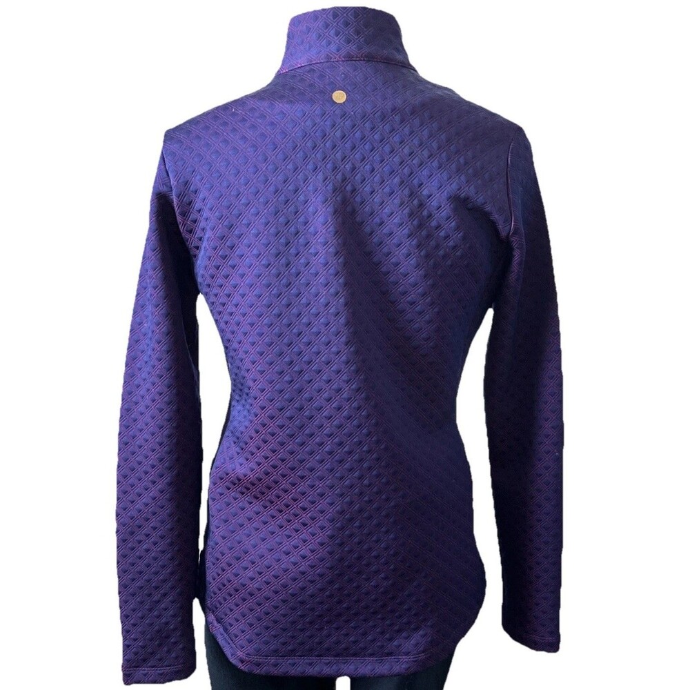 EP Pro Women’s Jacket Zipper Long Sleeve Purple Shell Pink Lining Small - Picture 5 of 11